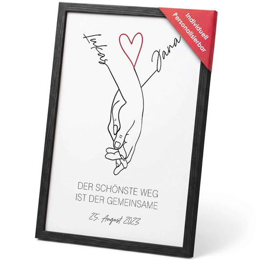 Personalisiertes Poster - Der schönste Weg - Personalisiertes Geschenk