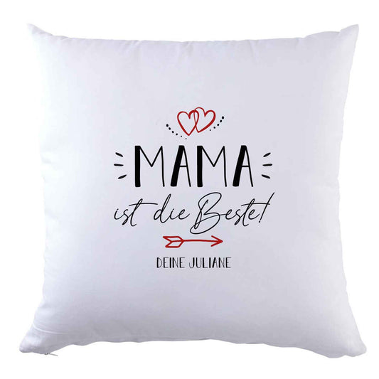 Personalisiertes Kissen mit Motiv - Mama ist die Beste