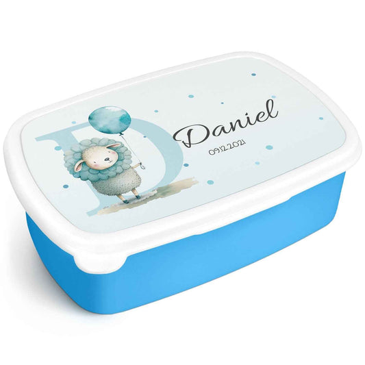Bedruckte Lunchbox für Kinder - Initialen mit Tier