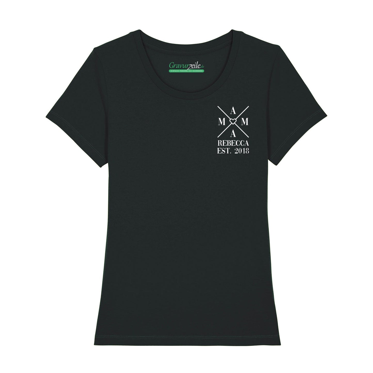Personalisiertes T-Shirt Set für die Familie - Kreuz Herz