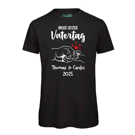 Bedrucktes T-Shirt für Herren - Unser erster Vatertag