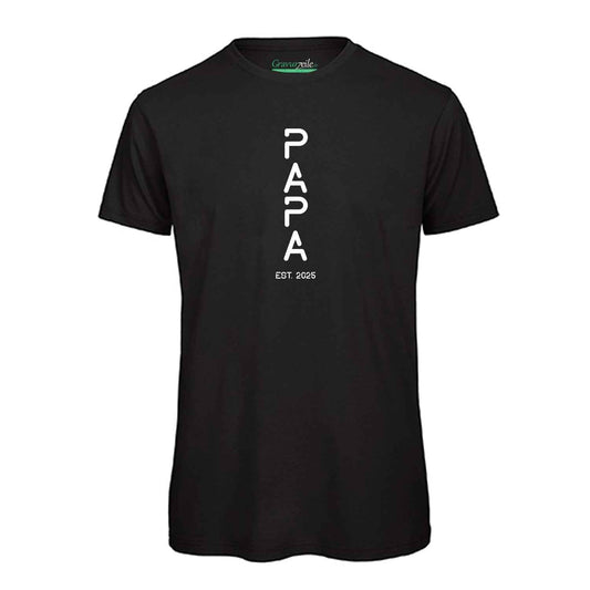 Bedrucktes T-Shirt für Herren - PAPA EST. Space