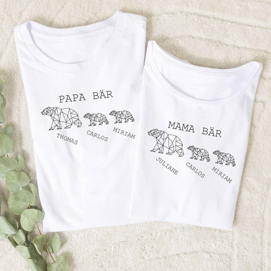 Personalisiertes T-Shirt für Herren - Papa Bär