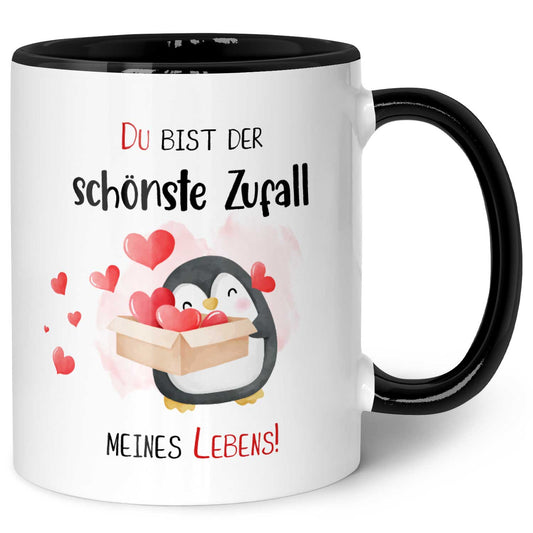 Bedruckte Tasse mit Spruch - Du bist der schönste Zufall meines Lebens