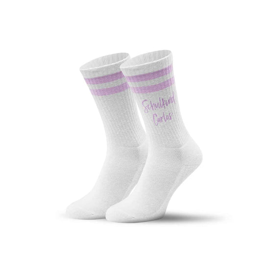 Tennissocken - Kinder Wunschtext - personalisiert mit Namen