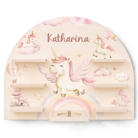 Toniebox Regal für Kinderzimmer - Einhorn - Personalisiert mit Namen