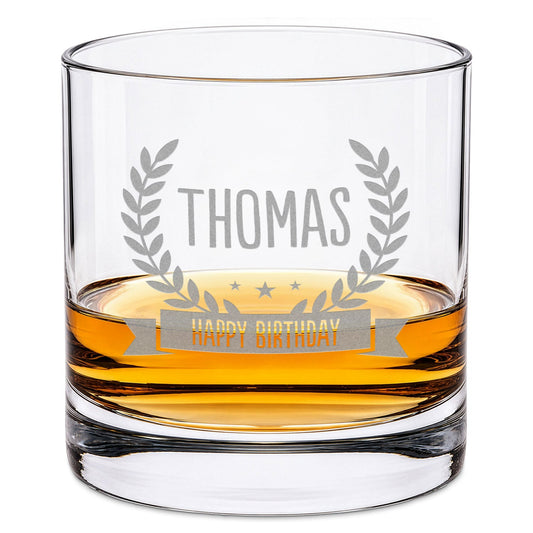 Leonardo Whiskyglas mit Gravur "Geburtstagskranz V2"