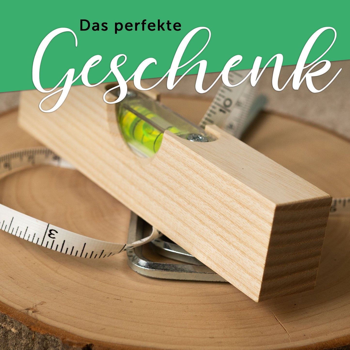 Bedruckte Wasserwaage für Papa - Papa Fistbump