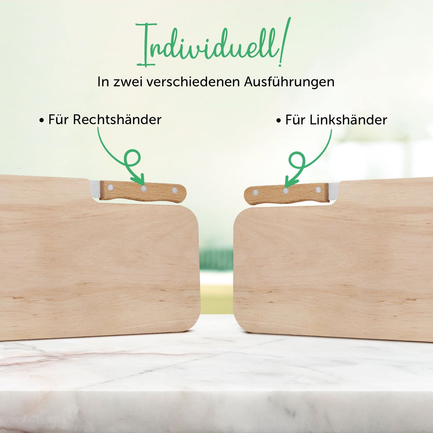 Frühstücksbrettchen mit Gravur - Inklusive Messer - Bester Papa mit Name