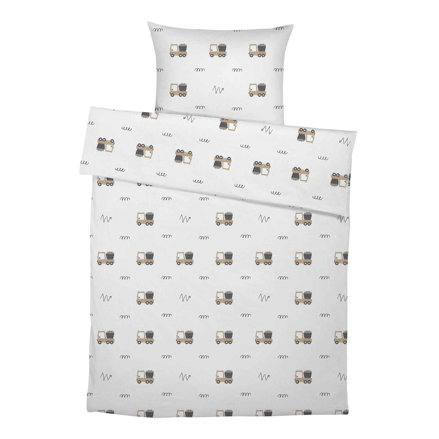 "Baufahrzeuge" Premium Kinderbettwäsche
