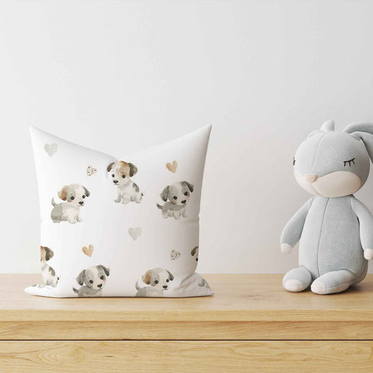 "Kleine Welpen" Premium Kinder Dekokissen