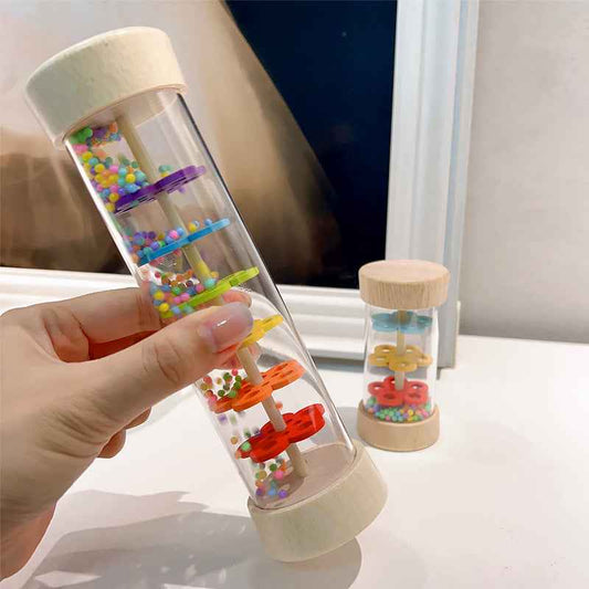 Transparenter Regenmacher Regenbogen – Montessori Musikinstrument ab 2 Jahre