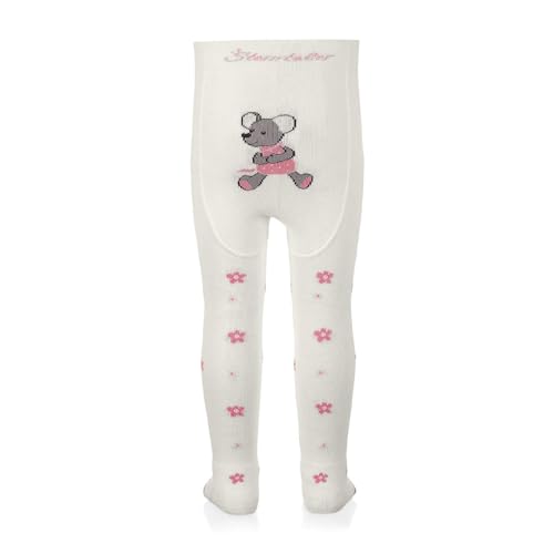 Sterntaler Crawling Tights Mouse - ABS Tights for Girls - Children's Tights with Non-Slip Nubs on Knee, Instep and Sole - Crawling Tights for Crawling Adventures