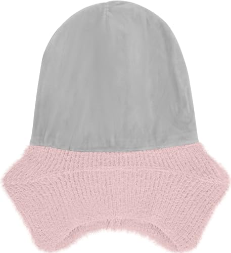 ATNKE Kinder LED Beleuchtete Ohrenklappen Mütze mit Licht,USB Wiederaufladbare 4 LED Laufmütze Stirnlampe Winter Warm Fleece Gefüttert Strick Mütze Geschenke für Jungen und Mädchen