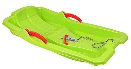 MARMAT Children’s Sledge, Bobsleigh, Toboggan, Snow Slider, Brake Lever, Pull Rope, Snow, Winter