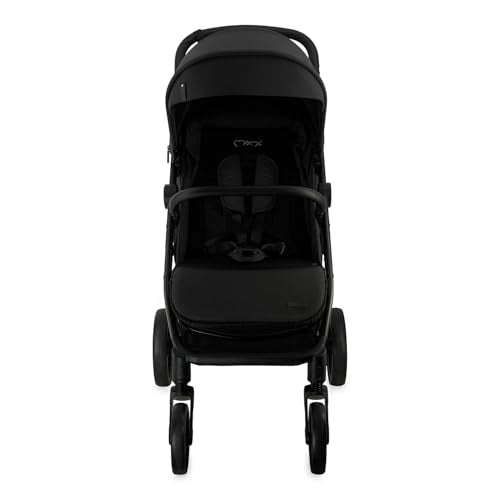 MoMi Kinderbuggy CLARA, Kinderwagen ab dem 6. Lebensmonat, bis 22 kg Körpergewicht, 5-Punkt-Sicherheitsgurt, Fußsack, Getränkehalter, Einkaufskorb, Wickeltasche, Insekten- und Regenschutz