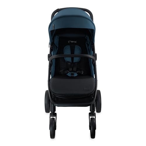 MoMi Kinderbuggy CLARA, Kinderwagen ab dem 6. Lebensmonat, bis 22 kg Körpergewicht, 5-Punkt-Sicherheitsgurt, Fußsack, Getränkehalter, Einkaufskorb, Wickeltasche, Insekten- und Regenschutz
