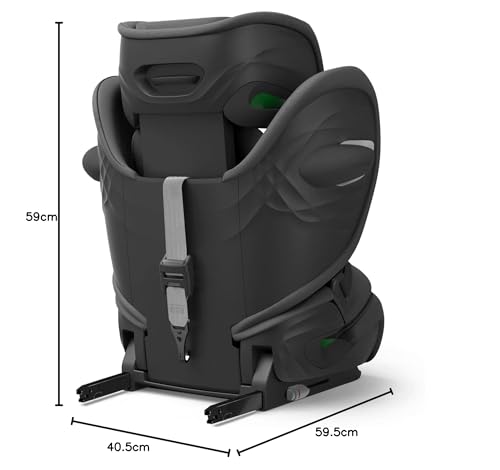 CYBEX Gold Kindersitz Pallas G i-Size, 76 - 150 cm, Ab ca. 15 Monate bis ca. 12 Jahre (ca. 9 bis 50 kg), Lava Grey