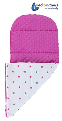 Medi Partners Babynestchen Babynest Set 100x60x15 Kuschelnest 5 teilig herausnehmbarer Einsatz Kokon Nestchen Babys Neugeborene 100% Baumwolle (REH mit Grauem Minky)