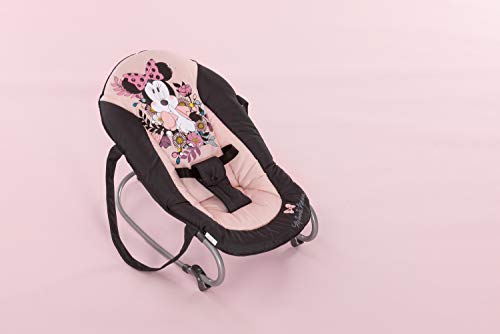 hauck Babywippe Rocky für Babys ab Geburt bis 9 kg, Einhändig Verstellbare Rückenlehne, Schaukelfunktion und Wippfunktion, Leicht Tragbar mit Tragegriff, 3-Punkt-Gurt (Disney Mickey Stars)