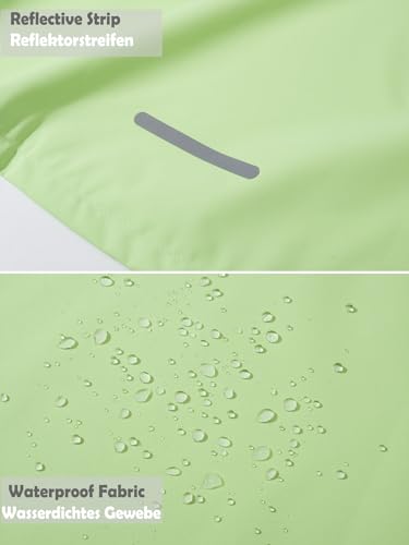 NATUST Kids Boys Waterproof Jacket Lightweight Transition Jacket Windproof Rain Jacket with Hood