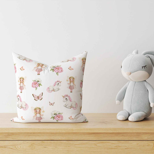 "Fee und Einhorn" Kinder Dekokissen