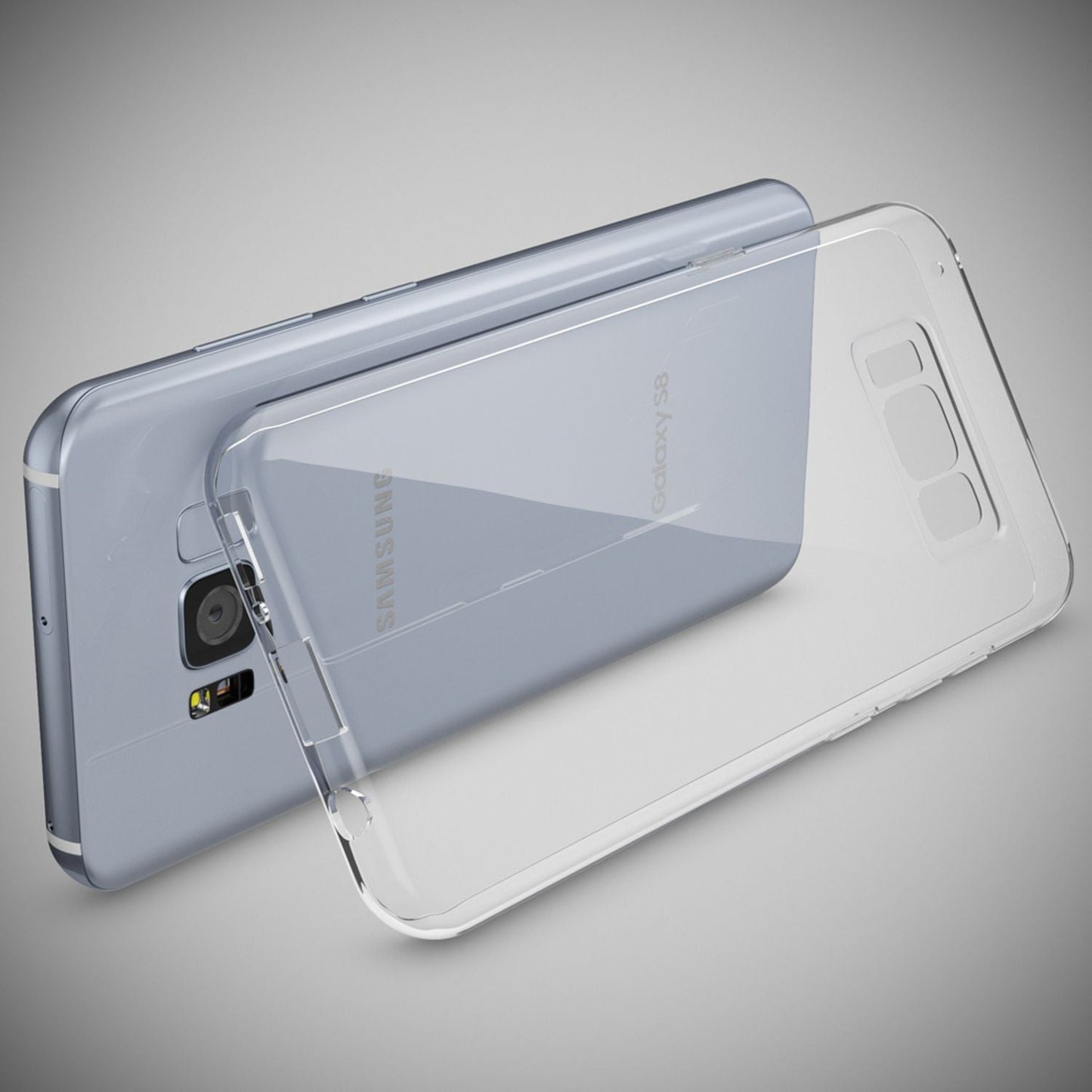 NALIA Transparente Silikonhülle für Samsung Galaxy S8 – Anti-Gelb & Rutschfest – GLAZE (Handyhülle Kristallklar, Schlank & Stoßfest) – Marke aus Berlin