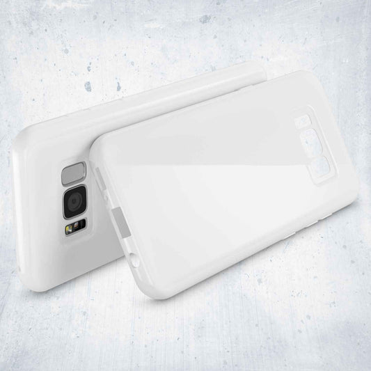 NALIA Handyhülle kompatibel mit Samsung Galaxy S8 Plus, Jelly Case Schutzhülle Ultra-Slim Silikon Back-Cover, Dünne Gummi Hülle Handy-Tasche Schale, Smart-Phone Bumper Skin Etui