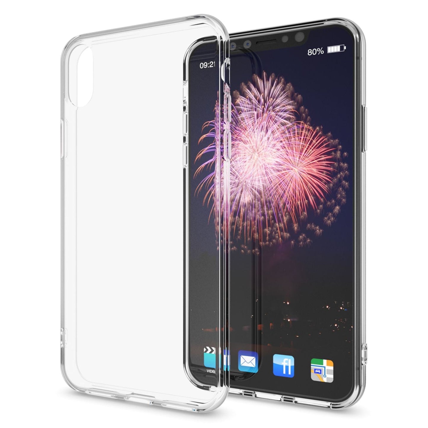 NALIA Transparente Silikonhülle für iPhone XS Max – Anti-Gelb & Rutschfest – GLAZE (Handyhülle Kristallklar, Schlank & Stoßfest) – Marke aus Berlin