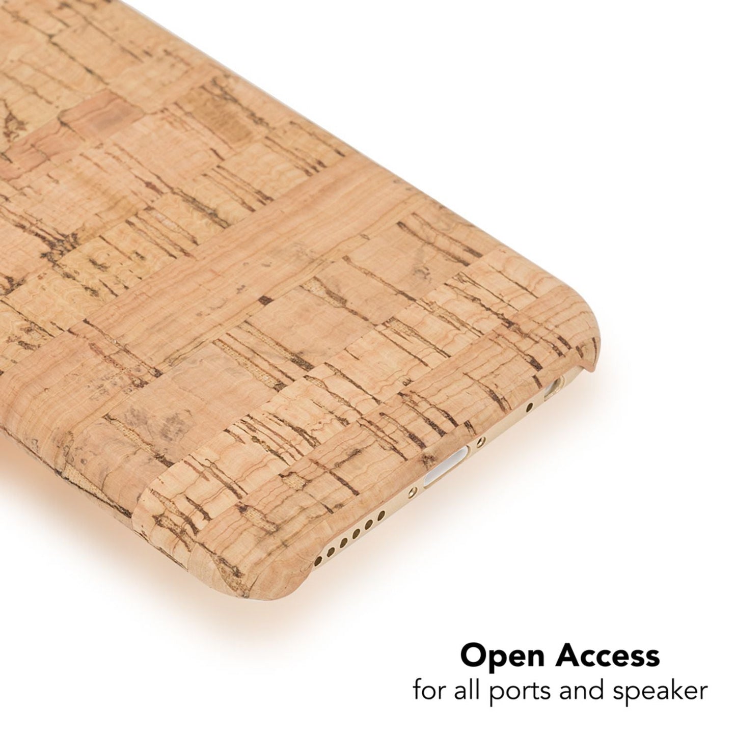 NALIA Kork Hülle kompatibel mit iPhone 6 6S, Natur-Holz Look Handyhülle Handy-Tasche Dünnes Ultra-Slim Hardcase Schutz Etui Backcover Bumper Cover Case Schutzhülle