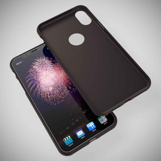 NALIA Neon Silikonhülle für iPhone XS Max – Soft-Touch & Signal-Neon – NEONSHOCK (Matte Schutzhülle) – Marke aus Berlin