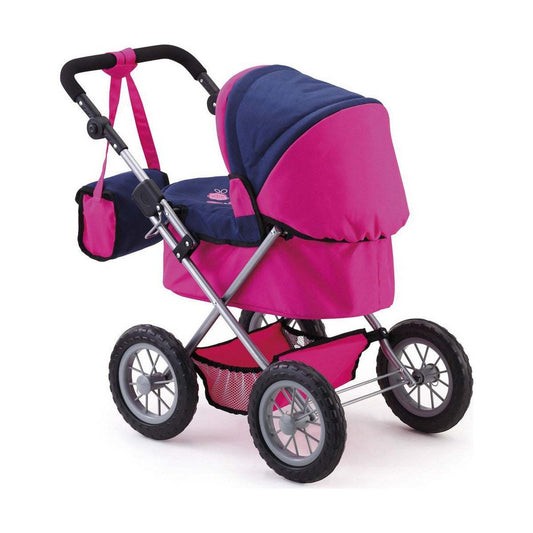 Puppenwägelchen Reig Trendy Classic pink 45 cm klappbar mit Umhängetasche für Kinder ab 3 Jahren