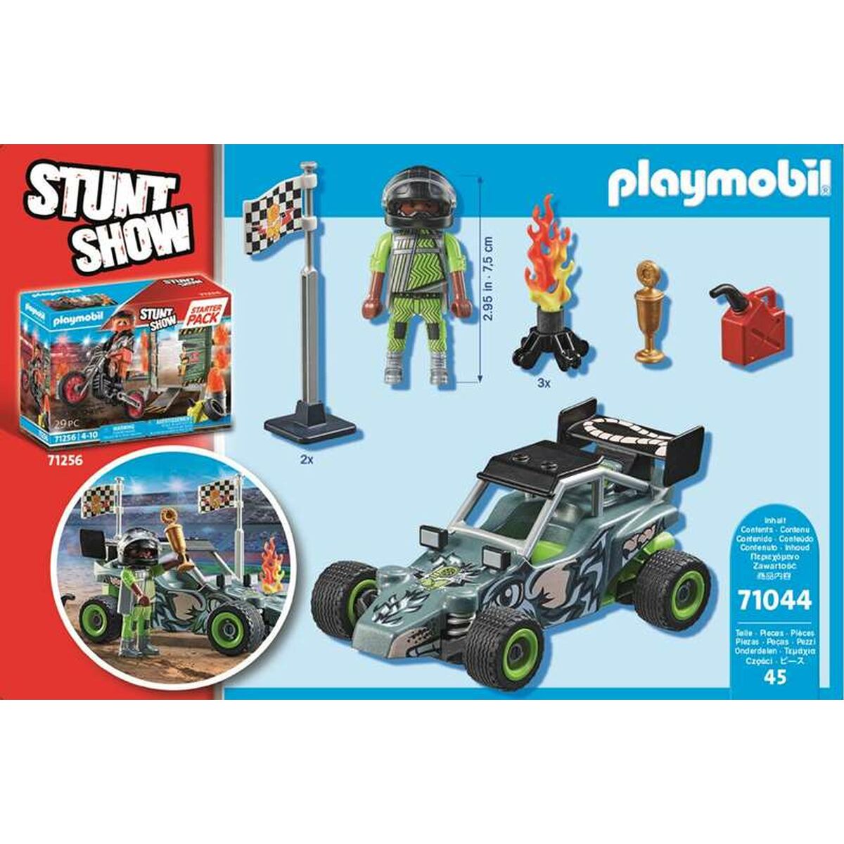 Playset Playmobil Stuntshow Racer 45 Stücke - Meloni2