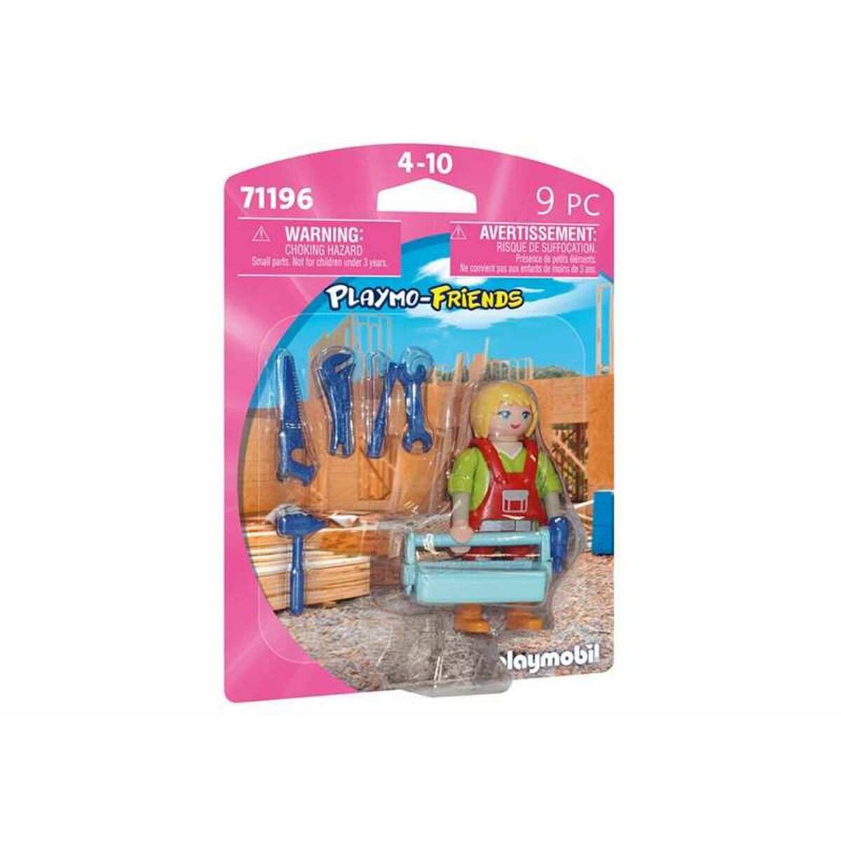 Playmobil 71196 Playmo-Friends Technician 9-piece playset with technician figures and accessories