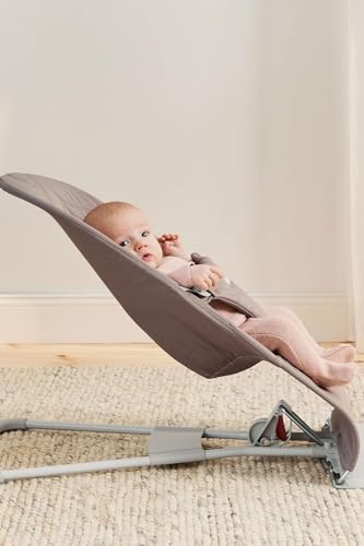 BabyBjörn Bliss Baby Bouncer, Woven, Classic Quilting, Sand Grey