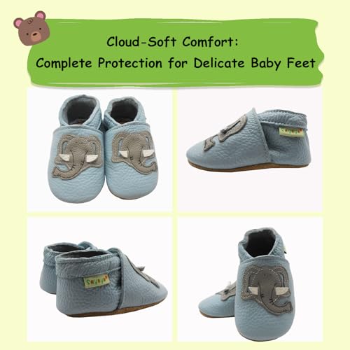 SAYOYO Weiche Leder Babyschuhe für das Laufen und Krabbeln