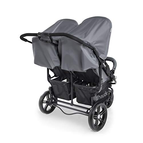 Hauck Roadster Duo SLX Sibling/Twin Pushchair for Babies and Toddlers - Side by Side - Can be used from Birth (with Carry Case) - Slim and Quick Folding