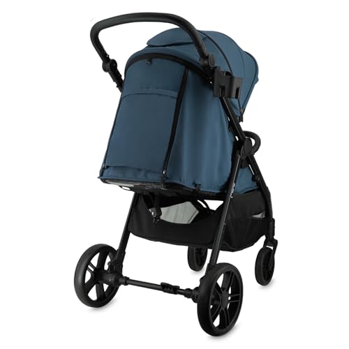 MoMi Kinderbuggy CLARA, Kinderwagen ab dem 6. Lebensmonat, bis 22 kg Körpergewicht, 5-Punkt-Sicherheitsgurt, Fußsack, Getränkehalter, Einkaufskorb, Wickeltasche, Insekten- und Regenschutz