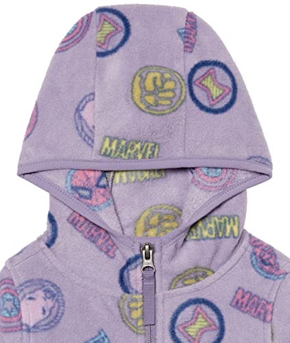 Essentials Disney Marvel Star Wars Princess Girls Polar Fleece Full Zip Hooded Jacket