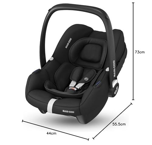 Maxi-Cosi CabrioFix i-Size, Babyschale, 0–12 Monate, max. 12 kg, leichter i-Size Kindersitz (3,2 kg), Sonnenverdeck, gepolsterter Sitz, für viele Maxi-Cosi Kinderwagen, Essential Green - Meloni2