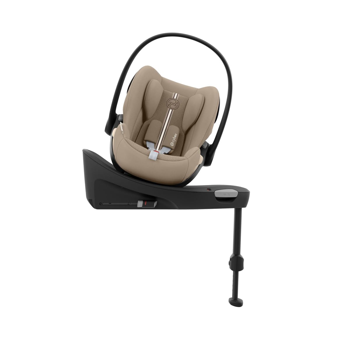 CYBEX Gold Babyschale Cloud G i-Size Comfort, Inkl. Neugeboreneneinlage, Ab Geburt bis ca. 24 Monate, Für Kinder ab 40 cm bis 87 cm, Max. 13 kg, Moon Black - Meloni2