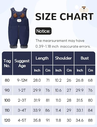 FEOYA Baby snowsuit winter stitch girls winter jacket fleece cute. Children's clothing sleeveless fashion boys romper lined round neck collar warm with zip black 9 months - 4 years