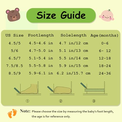 SAYOYO Weiche Leder Babyschuhe für das Laufen und Krabbeln