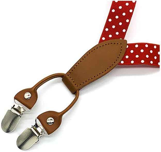 Pack of 2 Children's Braces 4 Clips Y-Shape – 2.5 cm Wide