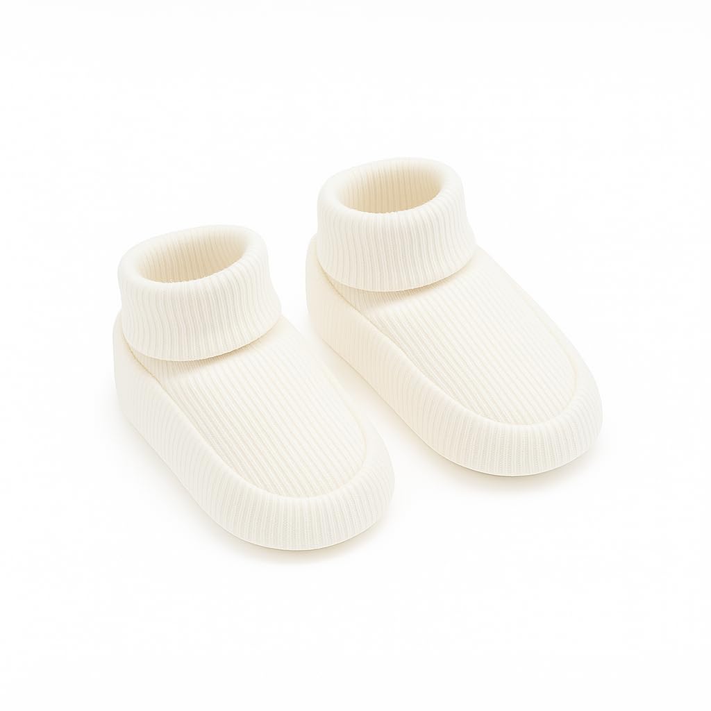 Generisch Baby Krabbel- Hausschuhe - Schuhe Neugeborene - Baumwolle - Diverse Farben - Mädchen - Jungs