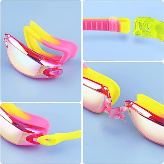 faliring Schwimmbrille Kinder, 2 Stück taucherbrille kinder Junior 3-15 Jahre, Gläsern Wassersport Schwimmbrillen Swimming Goggles Geschenke für Mädchen Jungen
