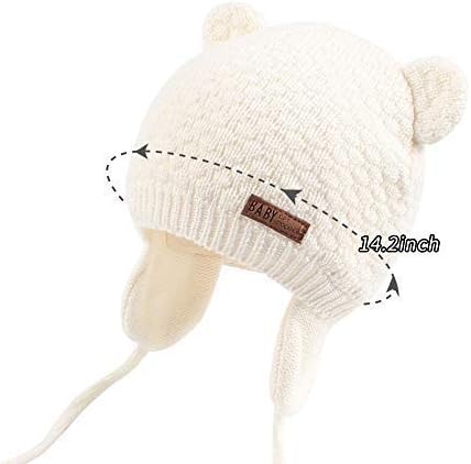 DRESHOW Unisex Baby Mütze Süßer Bär Kleinkind Earflap Beanie Warm für Herbst Wintermütze