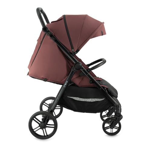 MoMi Kinderbuggy CLARA, Kinderwagen ab dem 6. Lebensmonat, bis 22 kg Körpergewicht, 5-Punkt-Sicherheitsgurt, Fußsack, Getränkehalter, Einkaufskorb, Wickeltasche, Insekten- und Regenschutz