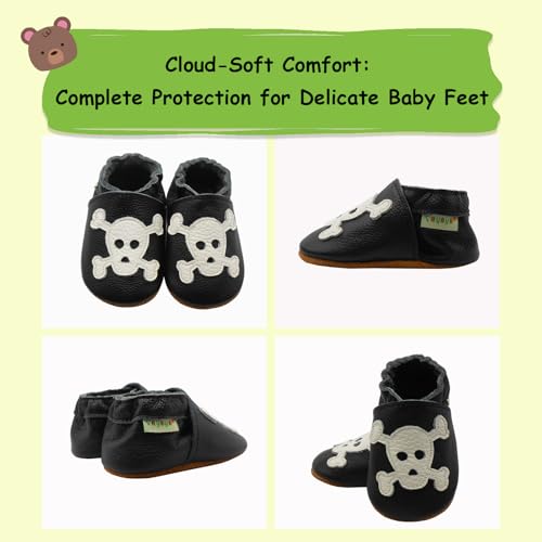 SAYOYO Weiche Leder Babyschuhe für das Laufen und Krabbeln