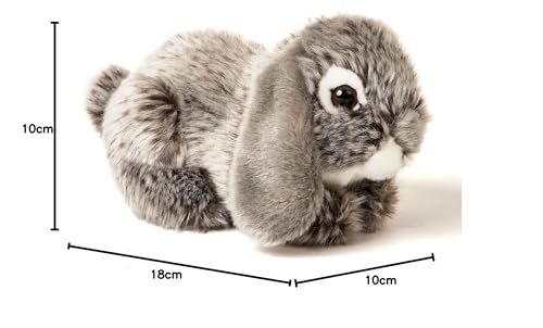 Uni-Toys - Widderkaninchen, liegend (braun) - 18 cm (Länge) - Plüsch-Hase, Kaninchen - Plüschtier, Kuscheltier